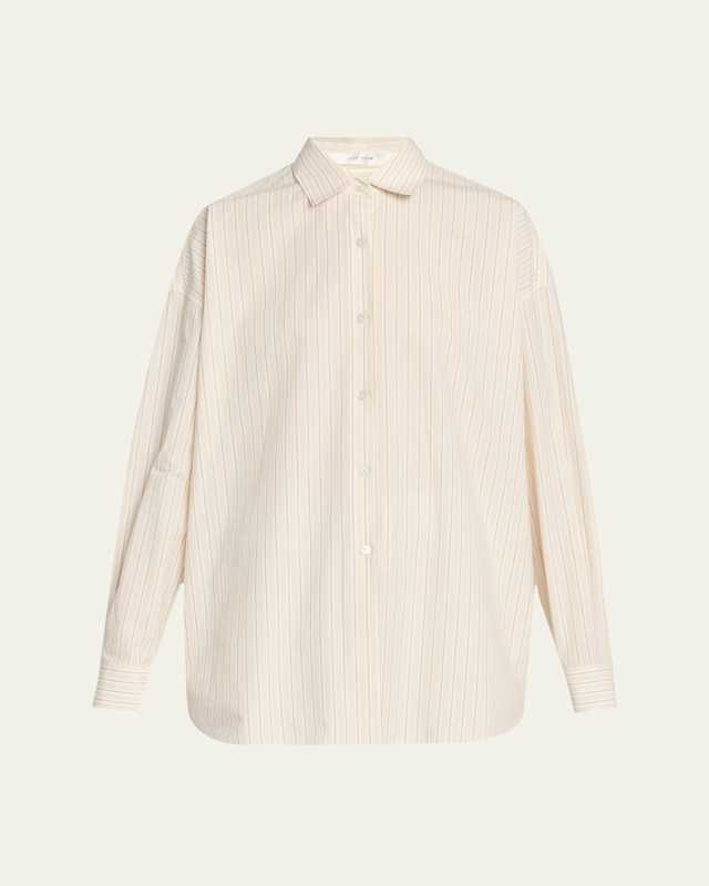 Caster Striped Oversized Button-Down Shirt